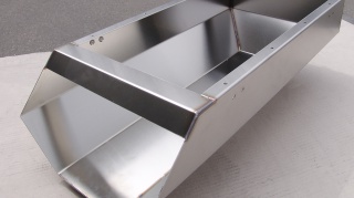 Schweißnähte teilw. elektrolytisch entfärbt