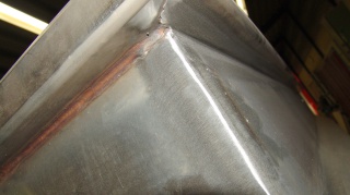 Schweißnähte vorgeschliffen